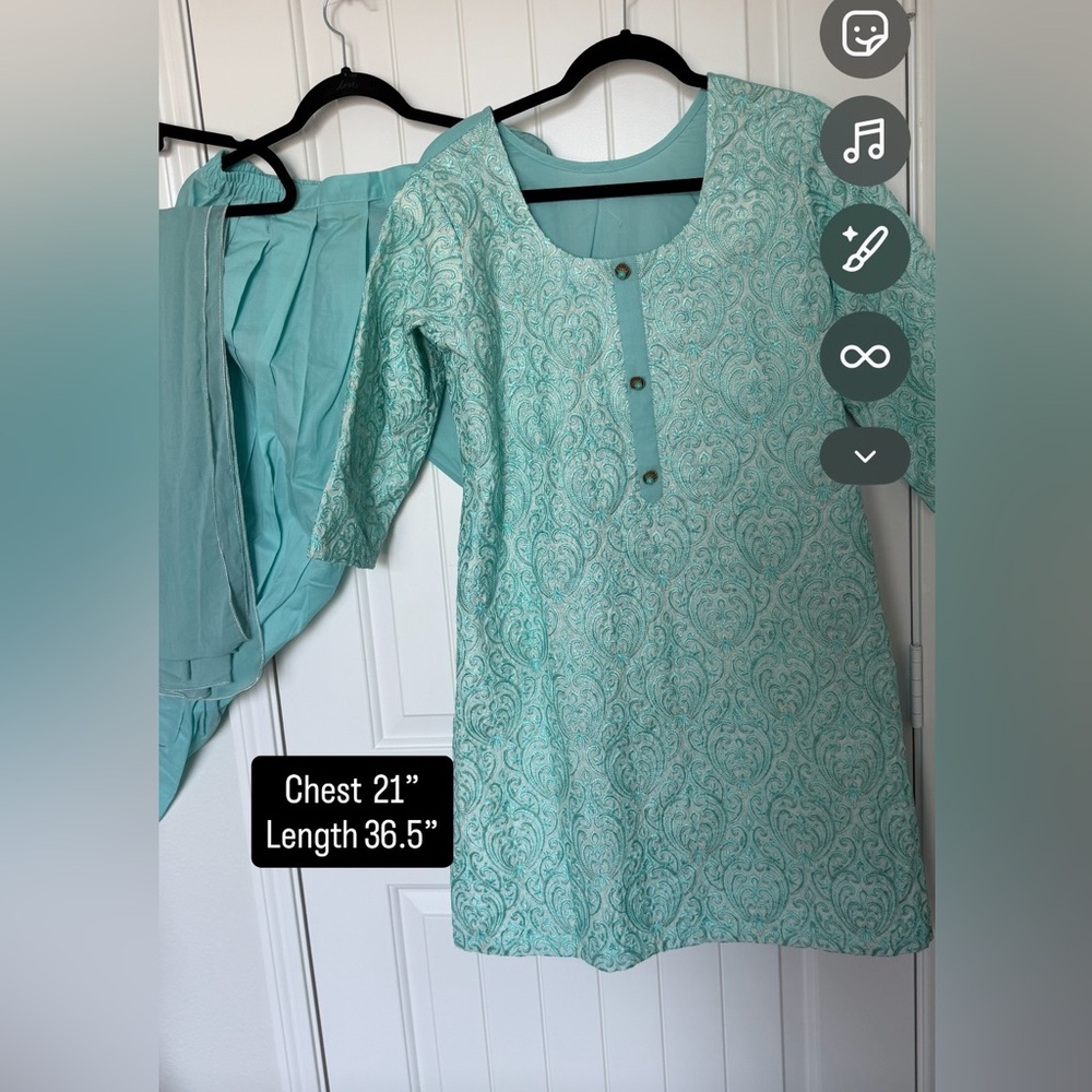 Elegant Aqua Women's Top